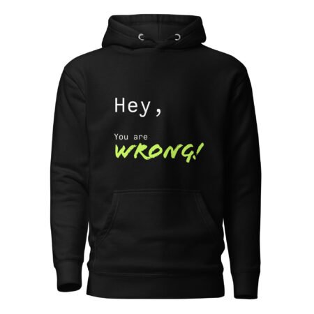 Hey, You Are Wrong Hoodie