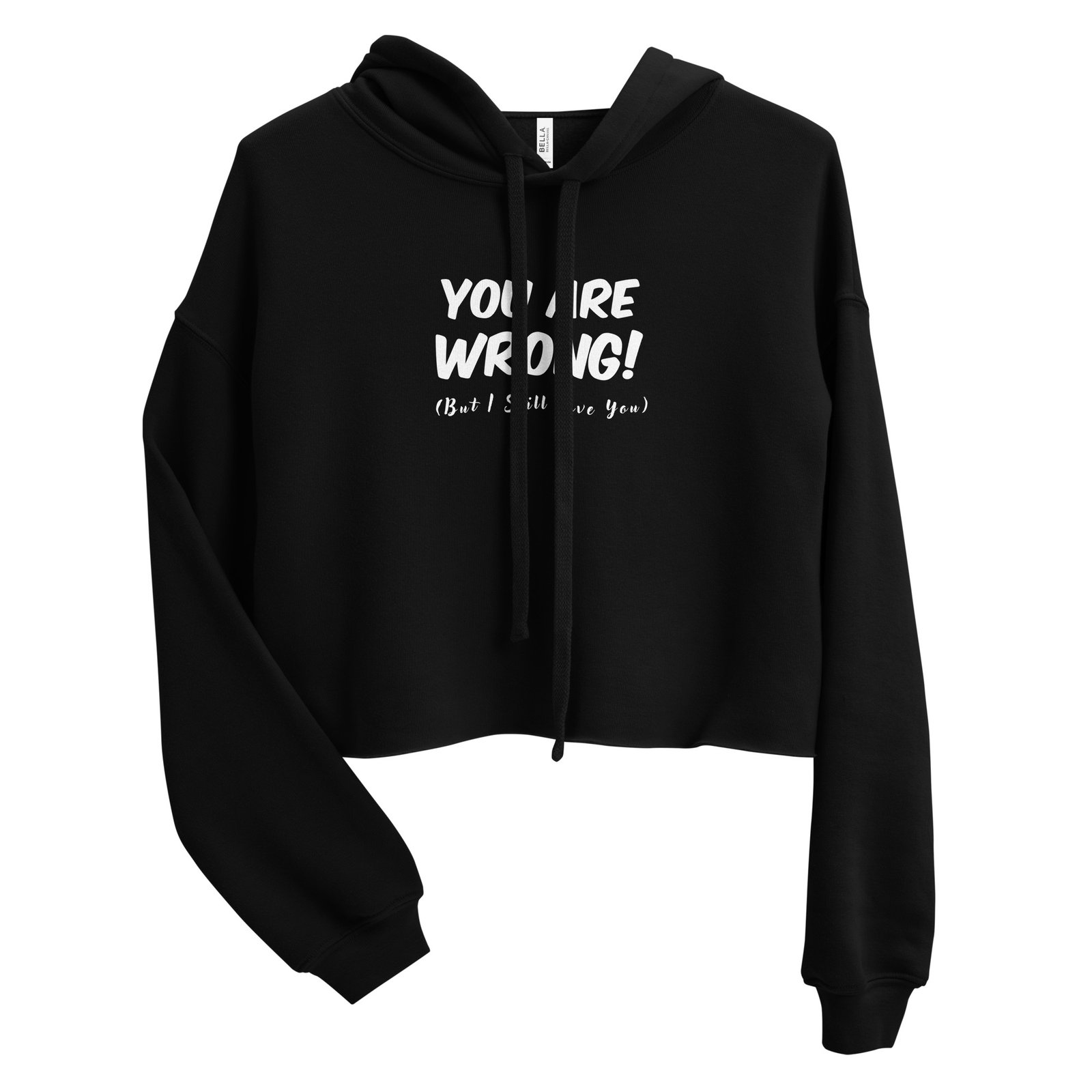 You Are Wrong (But I still Love You) Crop Hoodie - Image 5